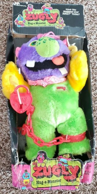 Vintage 1986 Plush Marchon My Pet Zugly Monster In 80 