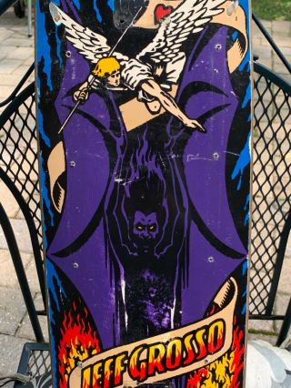 Vintage Skateboard Deck Jeff Grosso Black Label Santa Cruz SMA Natas OG 2