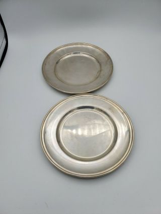 Sterling Silver Plate 6  Gorham Set Of 2 Weighted 160 Gram