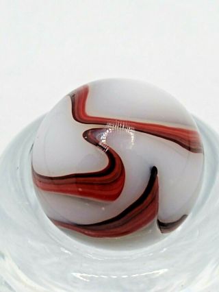 Akro Agate Co.  Oxblood Swirl Marble 0.  62 " Vintage