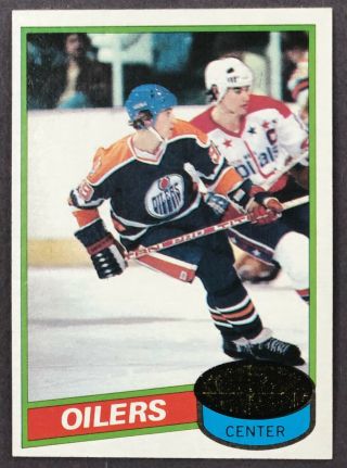 1980 - 81 Topps 250 Wayne Gretzky Edmonton Oilers Hockey Card Unscratched