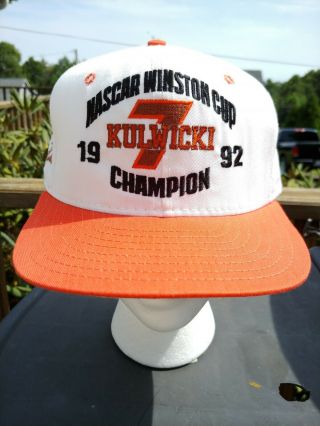 Vintage Alan Kulwicki 1992 Winston Cup Hat Snapback Nascar 7 Champion Cap