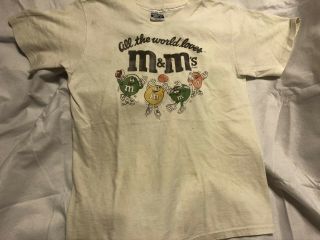 M&m’s Candy Vintage T - Shirt Single Stitch Usa Double Sided Promo