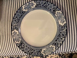 Set Of 4 Vintage Blue Wood And Sons England Semi - Porcelain Khotan Plates