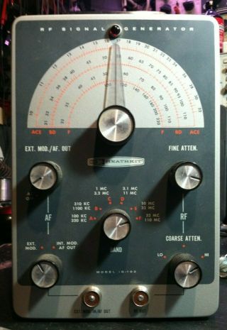 Heathkit Ig - 102 Rf Signal Generator - And Accurate On All Bands