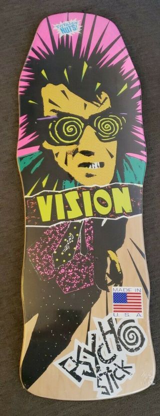 Vision Psycho Stick Skateboard Deck Reissue