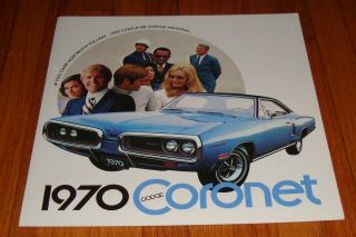 1970 Dodge Coronet Sales Brochure Bee R/t 500 440 Deluxe