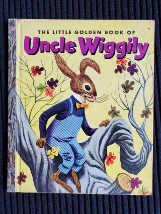 Vintage The Little Golden Book Of Uncle Wiggily 1953 148 1st Ed