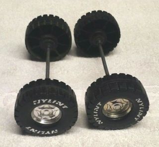 Vintage Nylint Truck Toy Parts Tire & Rims 2 5/8 In X 6 1/4 In Wide