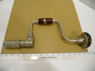 Vintage Craftsman - 10 Heavy Duty Reversible Hand Drill Brace Made In Usa