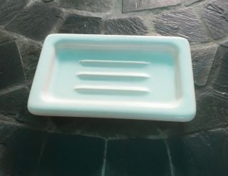 Vintage White Porcelain Soap Dish