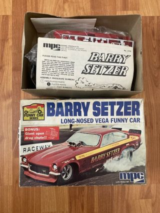 Mpc Barry Setzer Long Nosed Vega Funny Car 1:25 Scale Model