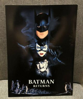 Tim Burton Dc Batman Returns Vintage Movie Promo Press Kit Folder 1992