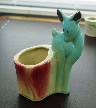 Vintage Shawnee Pottery Fawn Planter 535 - 5 3/4 Inches Tall