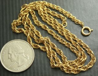 Vintage 12 K Gold Filled Multi - Ring Chain Elegant Necklace 21.  5 " 7.  2 G