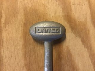 Cool Vintage United Airlines 5 Oz Cast Aluminum Ice Mallet Hammer Tool Air Lines