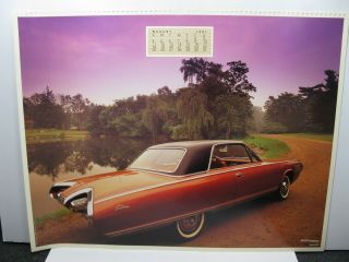 Hoechst Celanese Calendar 1963 Chrysler Turbine Car August 1991 Poster