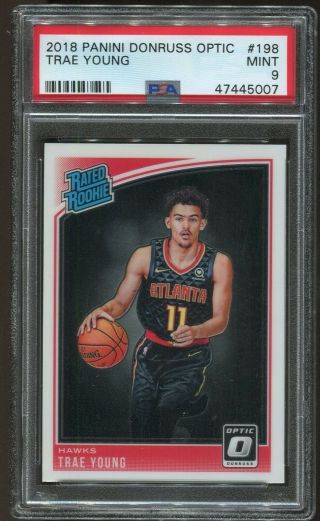 2018/19 Optic Trae Young Rc 198 Psa 9