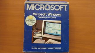 Microsoft Windows One And Disks,  Windows & Paint,  A Real Antique