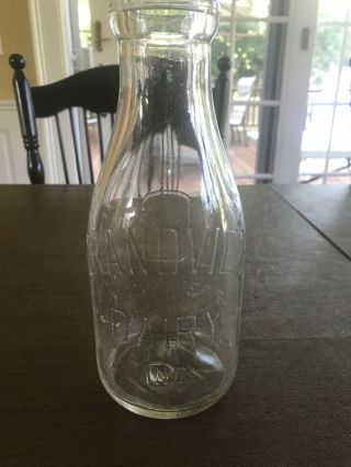Vintage Grandview Dairy Inc Brooklyn Ny Milk Bottle (1 Quart)