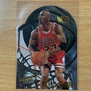 1995 - 96 Fleer Metal Michael Jordan Maximum Metal Die Cut 4 Of 10 Bulls