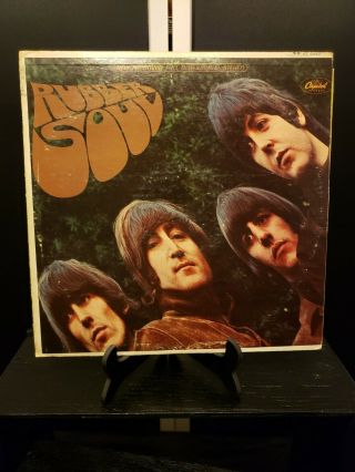 Vintage The Beatles Rubber Soul Vinyl Lp Record Capitol Records St 2442 Rare