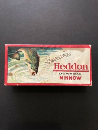 Vintage Heddon Dowagiac Head - On Basser 8500 Lum “down Leaping Bass” Empty Box