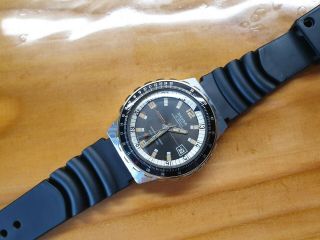Vintage Diver Sicura Day Date Swiss Watch Automatic 25 Jewels