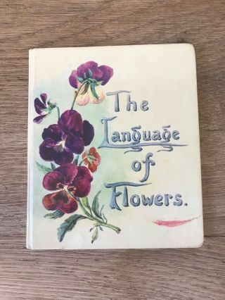 The Language Of Flowers,  Miniature Vintage Book,  Hardback England 1968