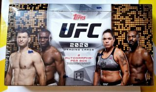 2020 Topps Ufc Hobby Box 2 Autos Released 8/26/20