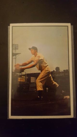 1953 Bowman Color Gil Hodges Brooklyn Dodgers 92 Baseball Card Vg Ungraded