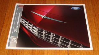 2004 Ford Thunderbird Sales Brochure Premium Pacific Coast Roadster