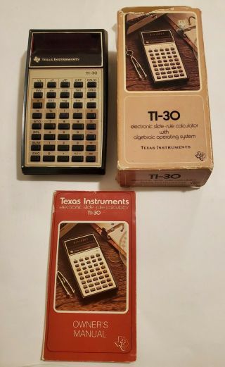 Texas Instruments Ti - 30 Vintage Calculator