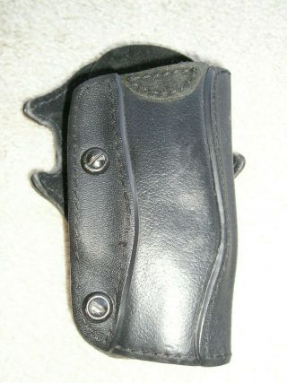Vintage Colt 1404 Safariland Black Leather Holster,  U.  S.  A.