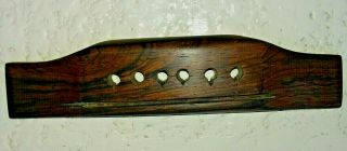 Vintage Brazilian Rosewood Acoustic Guitar Bridge Thought To Be Martin