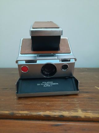 Vintage Polaroid Sx - 70 Land Camera Alpha1 - Silver/leather,  Antique