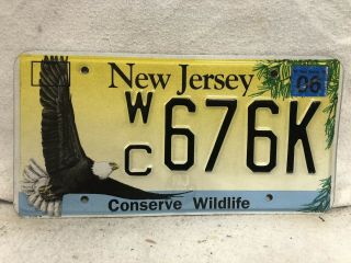 2002 Jersey License Plate (conserve Wildlife)