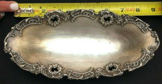 Vintage Sterling Silver Candy Dish Bowl 925/1000 Fine 5346 Size 8 1/4 X 4 Inch