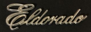 1969 To 1976 Vintage Cadillac Eldorado Script Eldorado Metal Fender Mpn 9882666