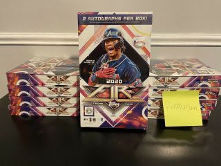(1) 2020 Topps Fire Hobby Box - 2 Auto’s Per Box Factory Target Exclusive