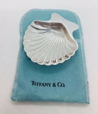Tiffany & Co.  Vintage Sterling Silver Small Shell Dish