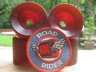 Road Rider 6 Skateboard Wheels And Nos Patch Vintage 1970 