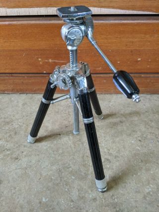 Goldcrest 7 Section Heavy - Duty Tripod With Cable Release Model 408l Vintage