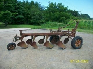 International Farmall 4 Bottom Plow 4/14 Antique Tractor deere oliver 3