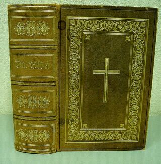1912 Dr.  Martin Luthers German Bible Antique Religious Die Bibel Heilige Schrift