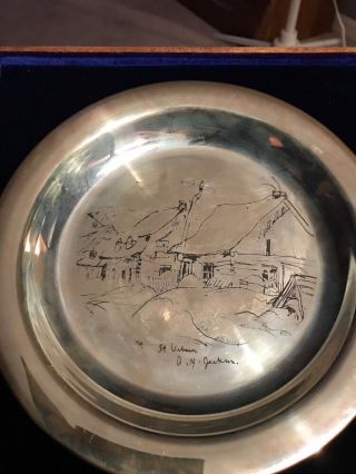 Wellings 1971 Annual Sterling Silver Plate By A.  Y.  Jackson