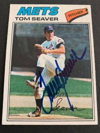 1977 Topps Tom Seaver Signed
