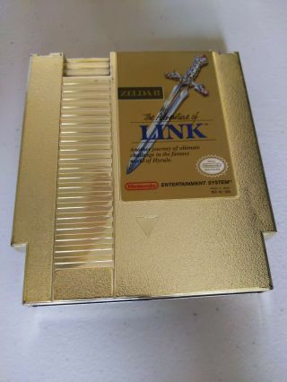Vintage Nintendo Zelda Ii: The Adventures Of Link Nes Game Cartridge