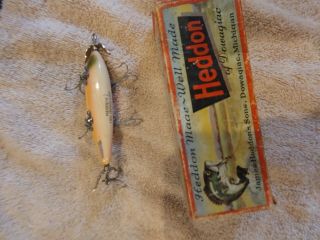 Vintage Heddon Dowagiac 150 Ret 5 Hook Fishing Lure W/box