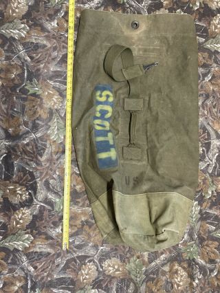 Vintage Military Ransack / Duffle Bag - Green